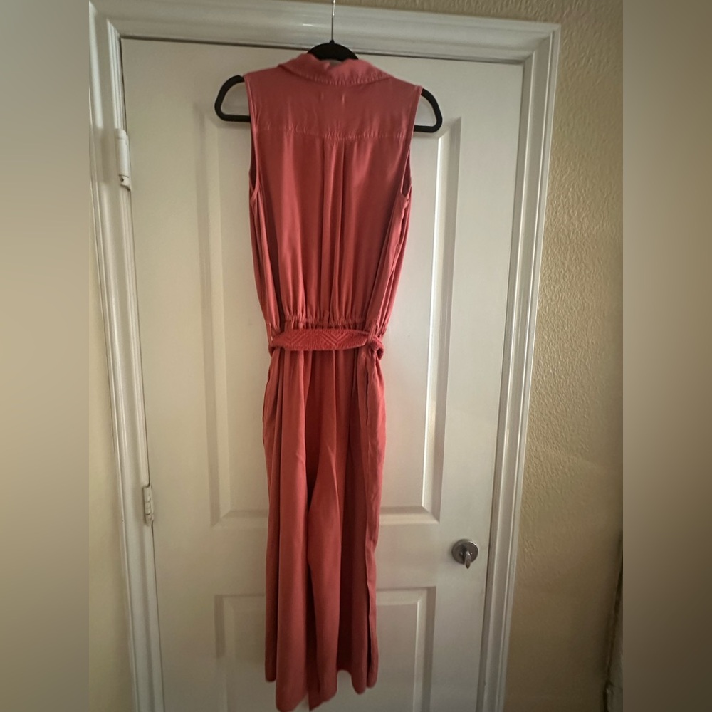 Sonoma Coral Button-Up jumpsuit